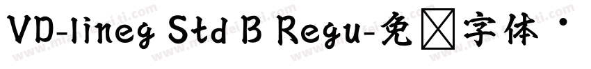 VD-lineg Std B Regu字体转换